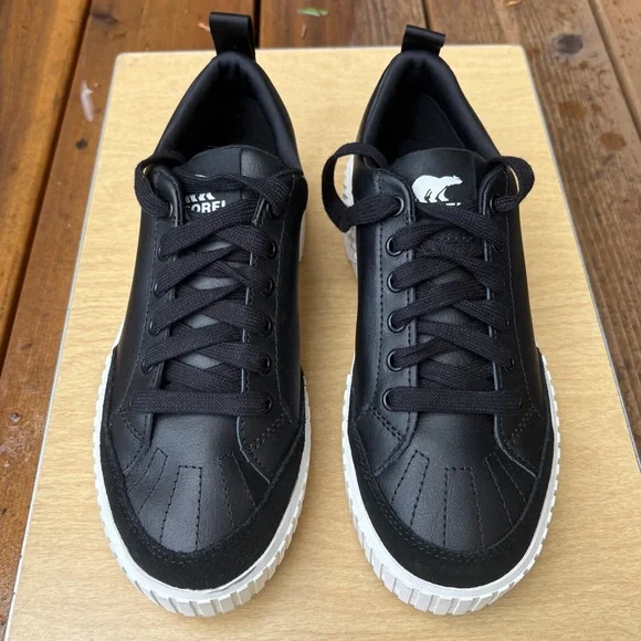 Sorel Black and White Women's Sneakers - Picture 3 of 14